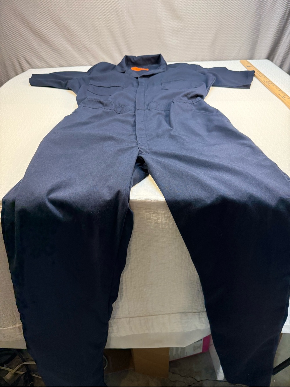 Garment Corporation of America Unisex Navy Coverall Jumpsuit Size Large